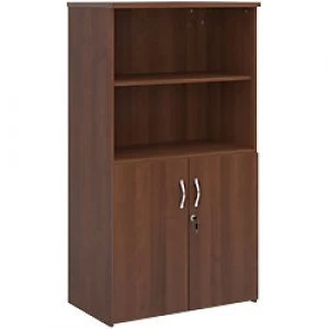 Image of Dams International Combination Unit with Lockable Door and 3 Shelves Universal 800 x 470 x 1440 mm Walnut