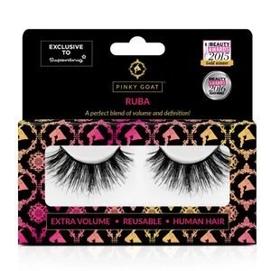 Image of Pinky Goat False Lashes - Human Hair Ruba
