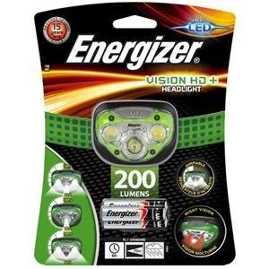 Image of Original Energizer Vision HD Headlight 200 Lumens with 3 x AAA Alkaline Batteries Green