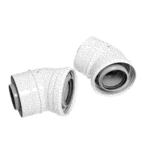 Image of Ideal V3 45 Degree Boiler Flue Elbow - 207739
