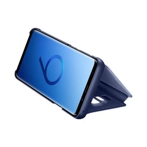 Image of Samsung EF ZG960CLEGWW Galaxy S9 Clear View Standing Cover Blue
