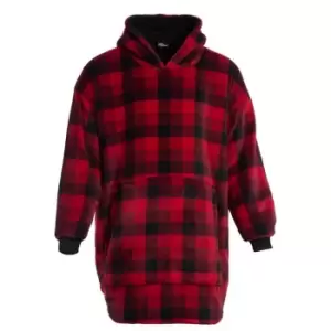 Image of Fabric Blanket Hoodie 24 - Red