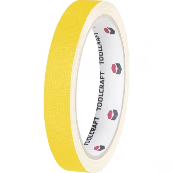 Image of Toolcraft 403748 Fabric Adhesive Tape 10 m x 19mm - Yellow