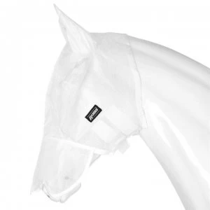 Image of Roma Buzz Away Fly Mask with Nose - White