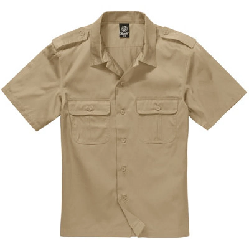 Image of Brandit Us Shirt Short Sleeve Beige Size X Large