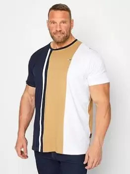 Image of BadRhino Horizontal Cut & Sew T-Shirt - Multi, Navy, Size 7-8Xl, Men