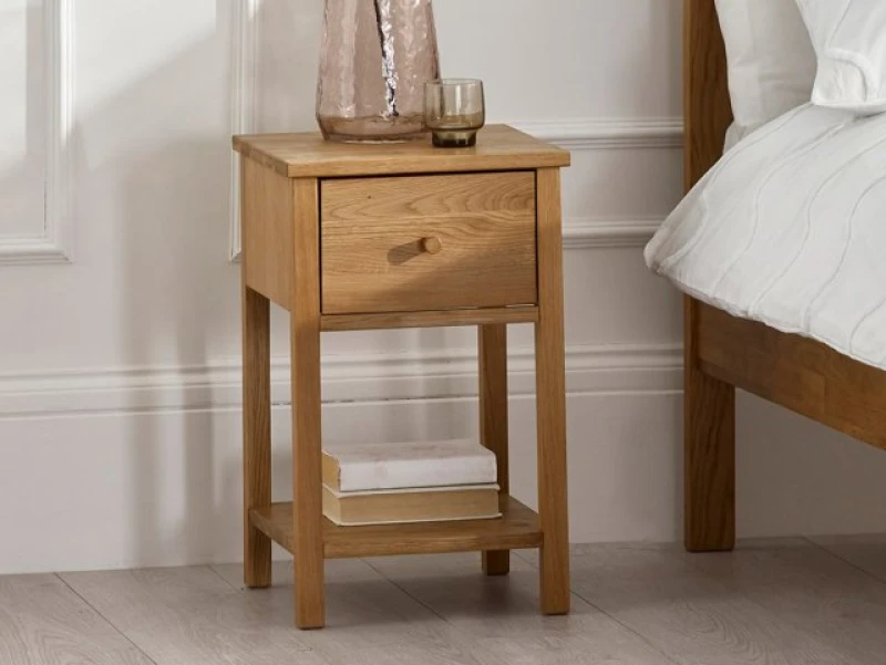 Image of Julian Bowen Coxmoor Oak 1 Drawer Bedside Table
