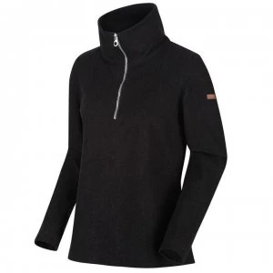 Image of Regatta Fidelia Zip Top - Black Burn Out