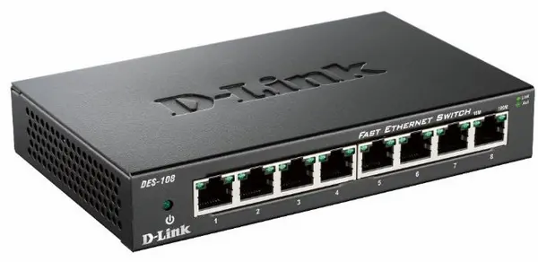 Image of D-Link DES-108 Network switch 8 ports 100 MBit/s DES-108