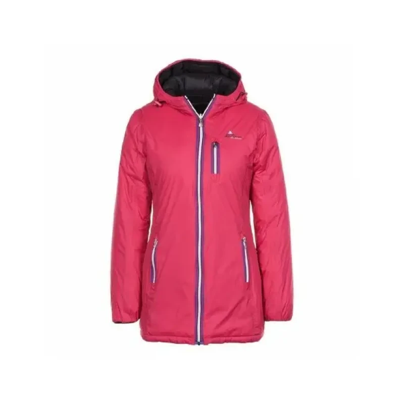 Image of Peak Mountain Reversible long ski jacket For Her Peak Mountain Awill Noir Female M
