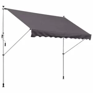 Image of Alfresco Manual Floor-To-Ceiling Awning 300 x 150cm, Grey