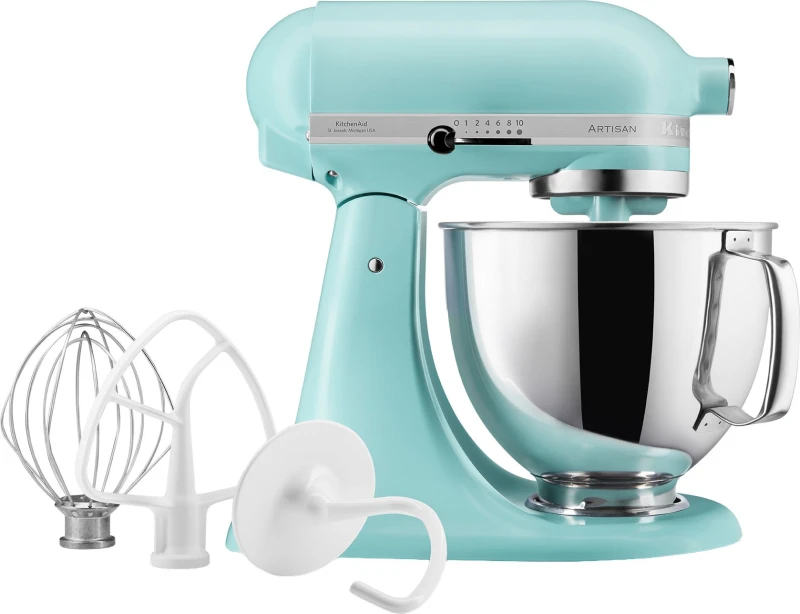 Image of KitchenAid Artisan 5KSM125BMI Stand Mixer with 4.8 Litre Bowl - Mineral Water