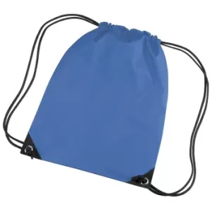 Image of Bagbase Premium Gymsac Water Resistant Bag (11 Litres) (One Size) (Sapphire)