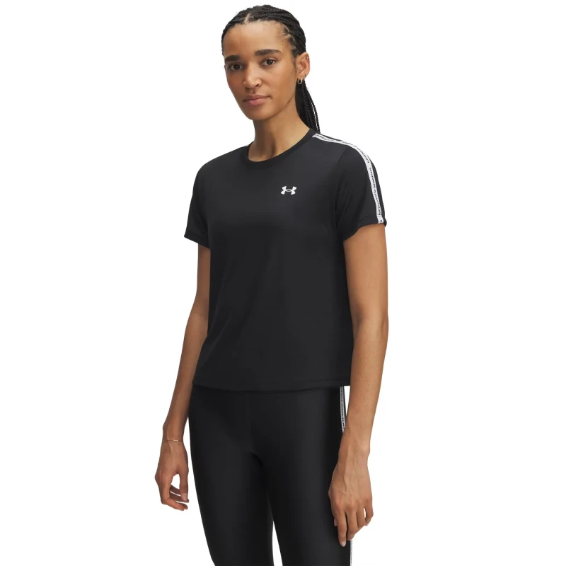 Image of Womens Jersey Under Armour Tech Wordmark Tape Noir Female L