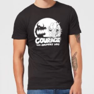 Image of Courage The Cowardly Dog Spotlight Mens T-Shirt - Black - S