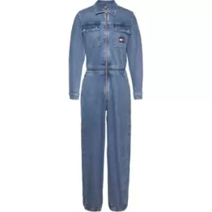 Image of Tommy Jeans Mom Denim Jumpsuit DF6115 - Blue