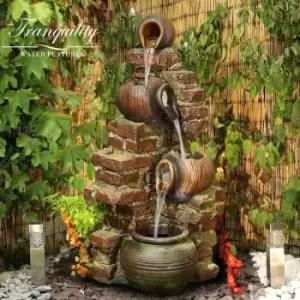 Image of Tranquility Water Features - Moroccan Pots Solar Powered Water Feature