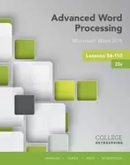 Image of advanced word processing lessons 56 110 microsoft word 2016 spiral bound ve