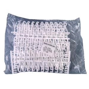 Image of Announce Peg Letters 19mm White Pack of 282 PEG-SP19UCW