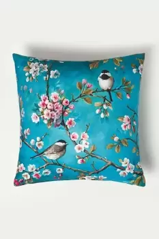 Image of Blue Bird Outdoor Cushion 45 x 45 cm