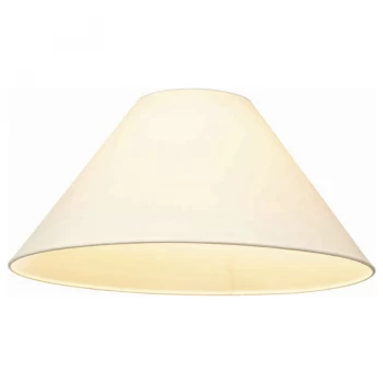 Image of Robert Dyas Village At Home Cream Cotton Drum Shade - 14"