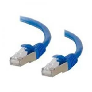 Image of C2G 20m Cat6a Booted Shielded (SSTP) Network Patch Cable Blue