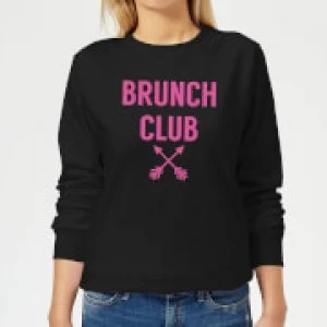 Image of Brunch Club Womens Sweatshirt - Black - 3XL