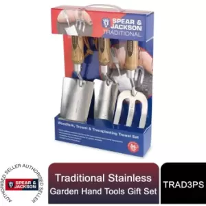 Image of Gift Set of Traditional Stainless Garden Hand Tools - Spear&jackson