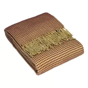 Image of Furn. Rowan Throw Woven Waffle Design Acrylic Henna