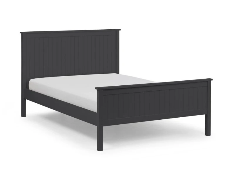 Image of Julian Bowen Maine 3ft Single Anthracite Wooden Bed Frame