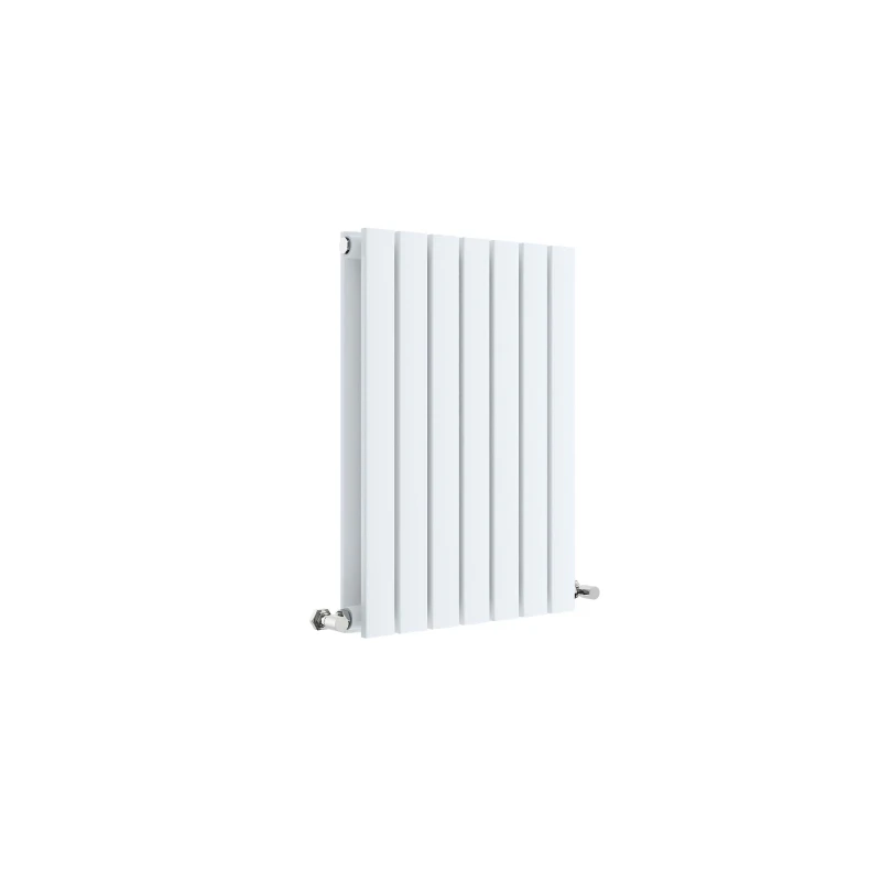 Image of Balterley Lucia Square Horizontal Double Panel Radiator, 600 x 412mm Satin White White Unisex