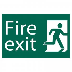 Image of Draper Fire Exit Sign 200mm 300mm Standard