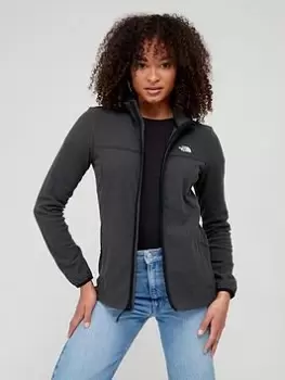Image of The North Face Homesafe Full Zip Fleece Hoodie - Black/Stripe
