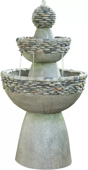Image of Peaktop Water Fountain Indoor Conservatory Garden Ornament Grey