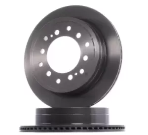 Image of BREMBO Brake disc 09.A334.11 Brake rotor,Brake discs TOYOTA,LEXUS,LAND CRUISER (KDJ12_, GRJ12_),LAND CRUISER 90 (_J9_)