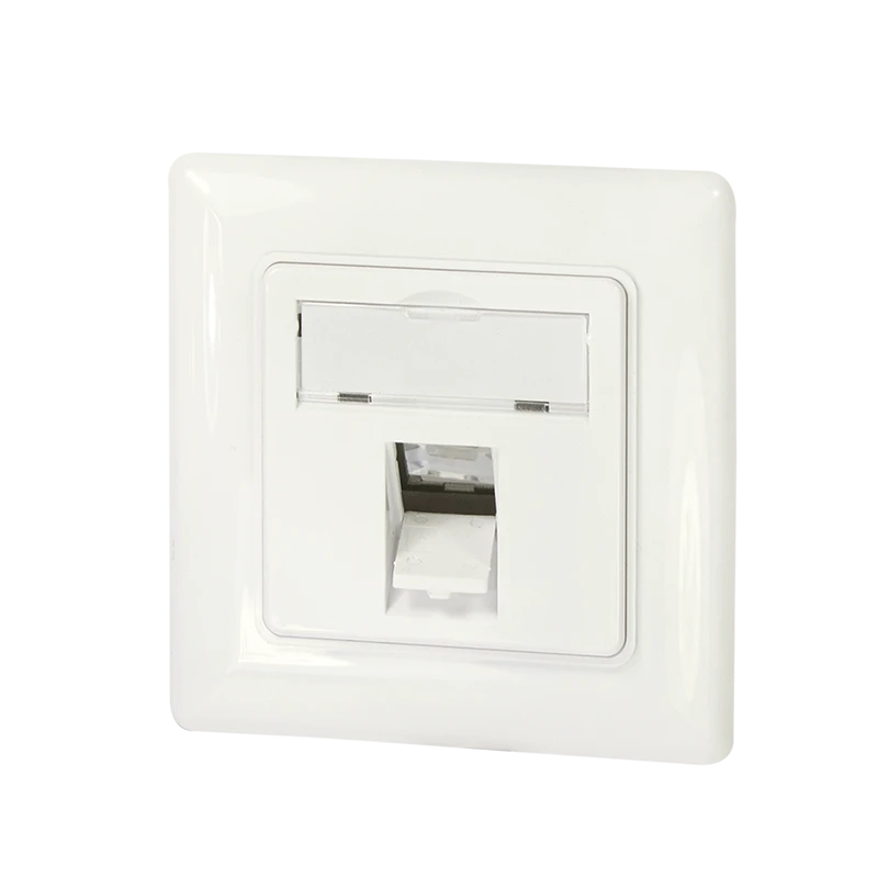 Image of LogiLink Keystone Faceplate for 1 module. German type. pure white