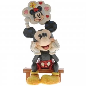 Image of Disney Traditions Thinking of You (Mickey Mouse with Thought Figurine) 15.5cm