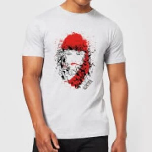 Image of Marvel Knights Elektra Face Of Death Mens T-Shirt - Grey - S