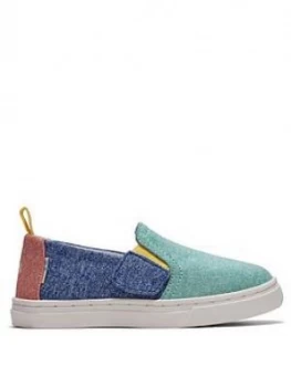 Image of Toms Toddler Alpargata Canvas Shoe - Green/Multi