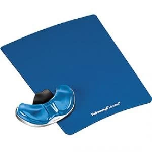 Image of Fellowes Crystal Palm Support Blue 9180601