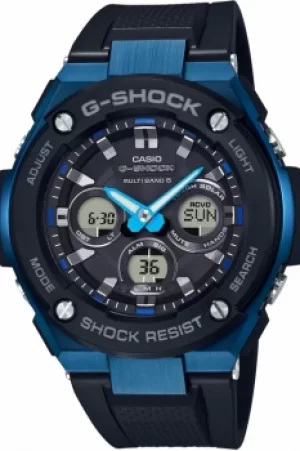 Image of Mens Casio G-Steel Midsize Alarm Chronograph Radio Controlled Watch GST-W300G-1A2ER