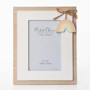 Image of Downtown Petit Cheri Mdf Photo Frame Hanging Rainbow Design 4 x 6
