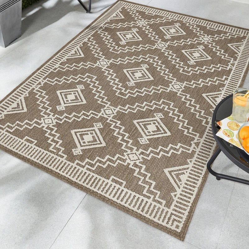 Image of Origins Atlas Weave Diamond Coffee Coffee unisex 200cmx290c