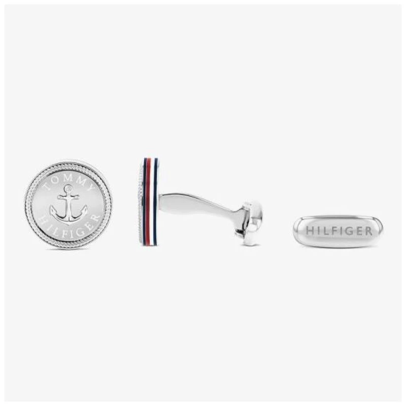 Image of Tommy Hilfiger 2790701 Nautical Stainless Steel Cufflinks Jewellery