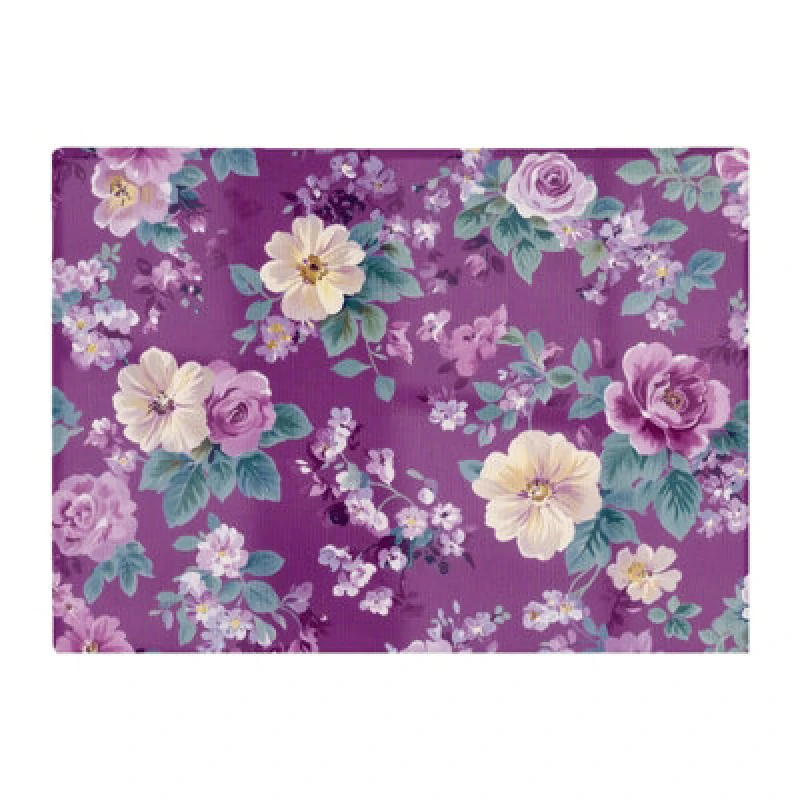 Image of Warren Reed Designer Purple Textured Flowers Chopping Board