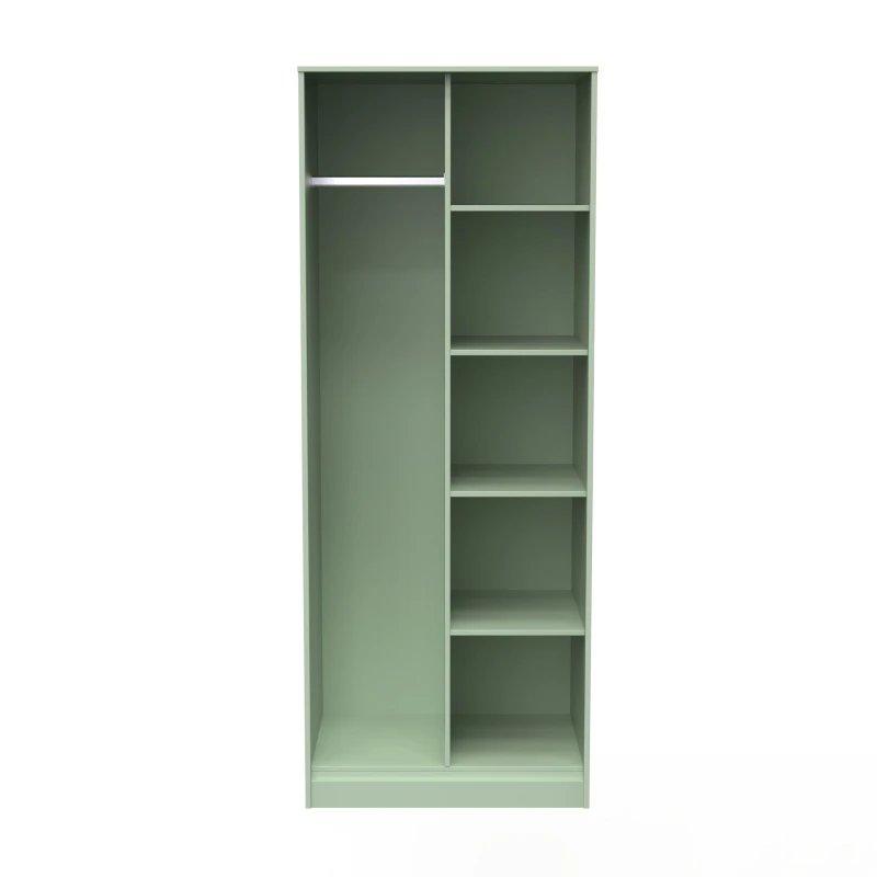 Image of Ready Assembled 2 U Dallas Open Wardrobe (Ready Assembled) in Pale Green Size: Large Pale Green Unisex Large