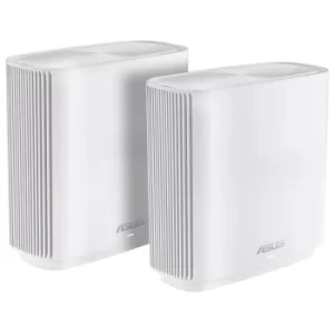 Image of Asus (ZenWiFi AC CT8) AC3000 (400 867 1733) Wireless Tri-Band Cable Routers 2 Pack USB 3.0 AiMesh Tech White