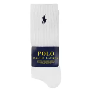 Image of Polo Ralph Lauren Three Pack Crew Socks - White