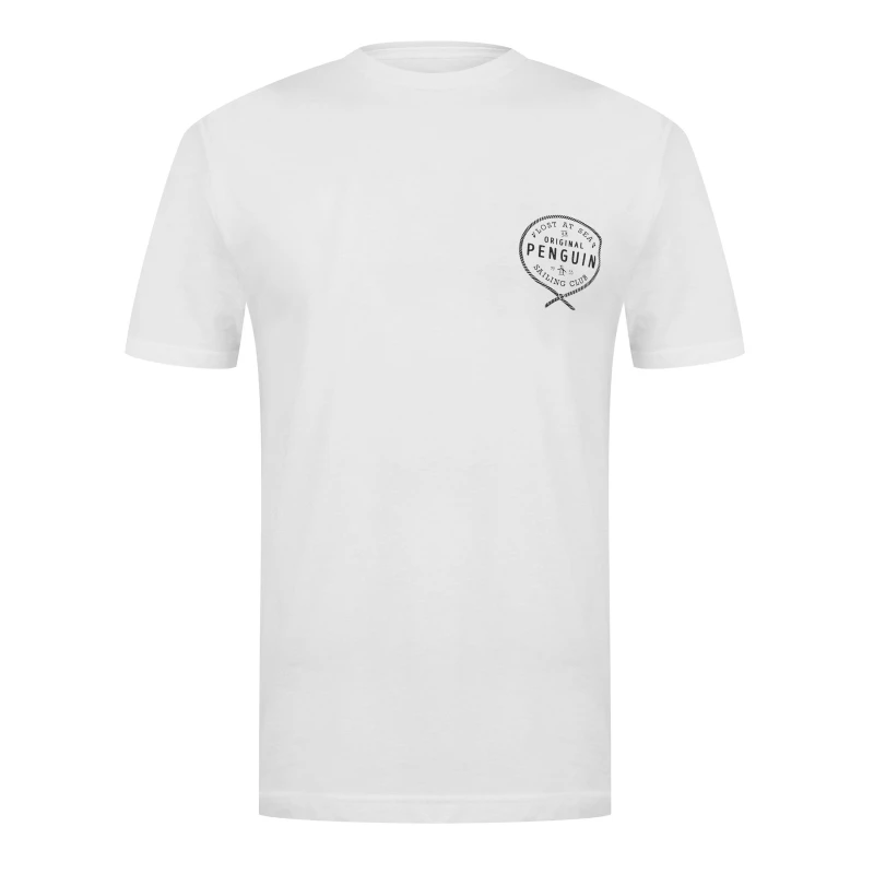 Image of Original Penguin Crest Tee - White White S