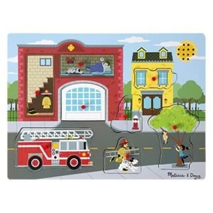 Image of Melissa and Doug Sound Puzzle Around The Fire Station